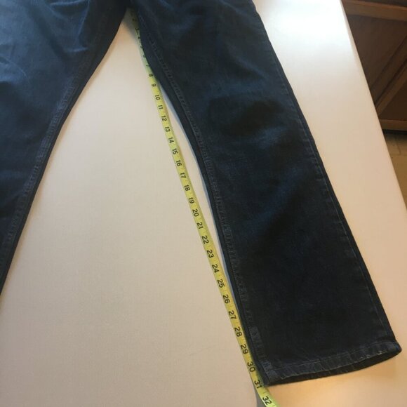 Lee Dungarees Vintage Slim Jeans Mens Size 36 Lightly Distressed Dark Wash - Picture 9 of 16